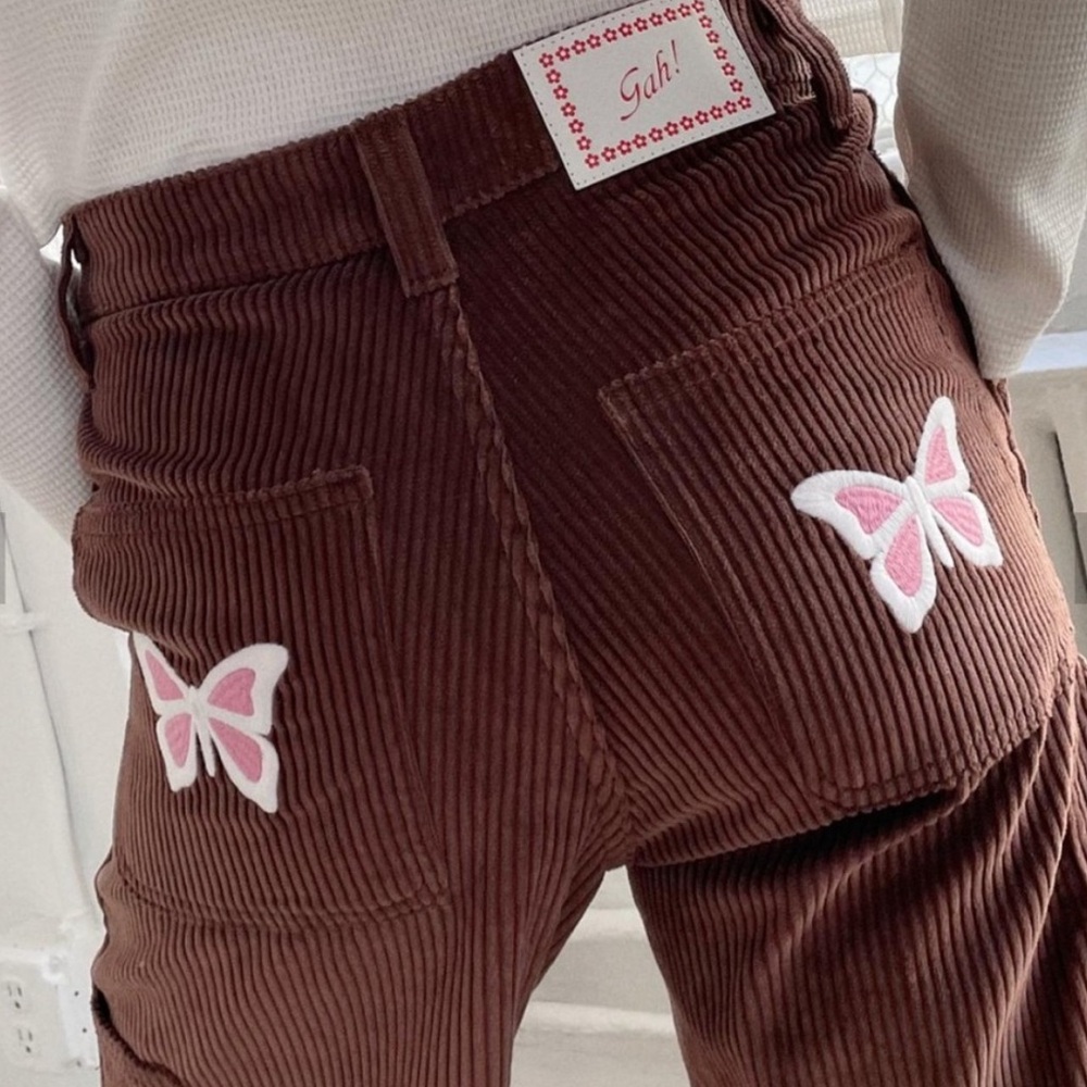 Lisa Says Gah Dylan Pant / butterfly back pocket corduroy pants